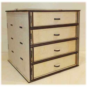 Stackable Storage Kit - Single - 4 Drawers